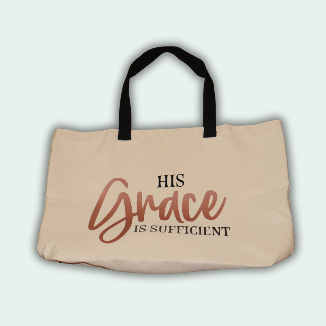 His Grace Is Sufficient Tote Bag