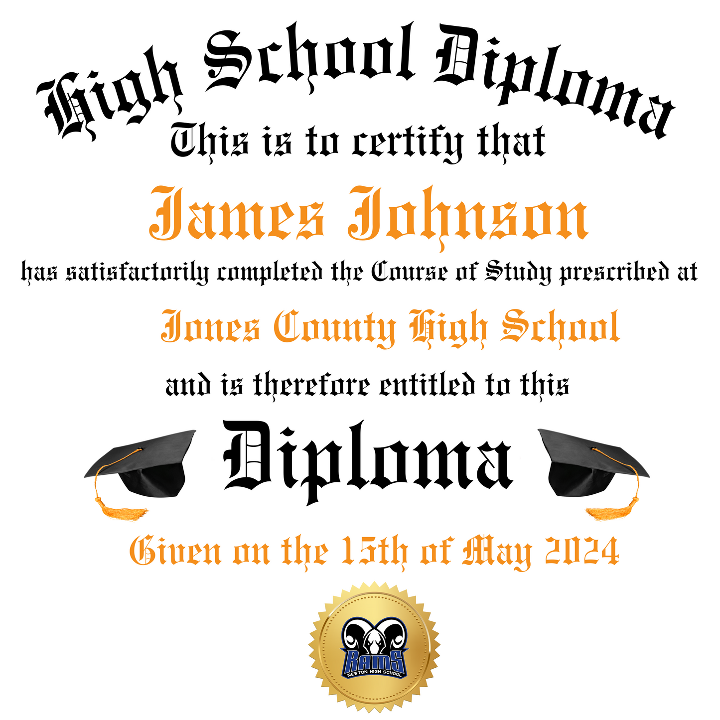 Graduation Diploma Pillow
